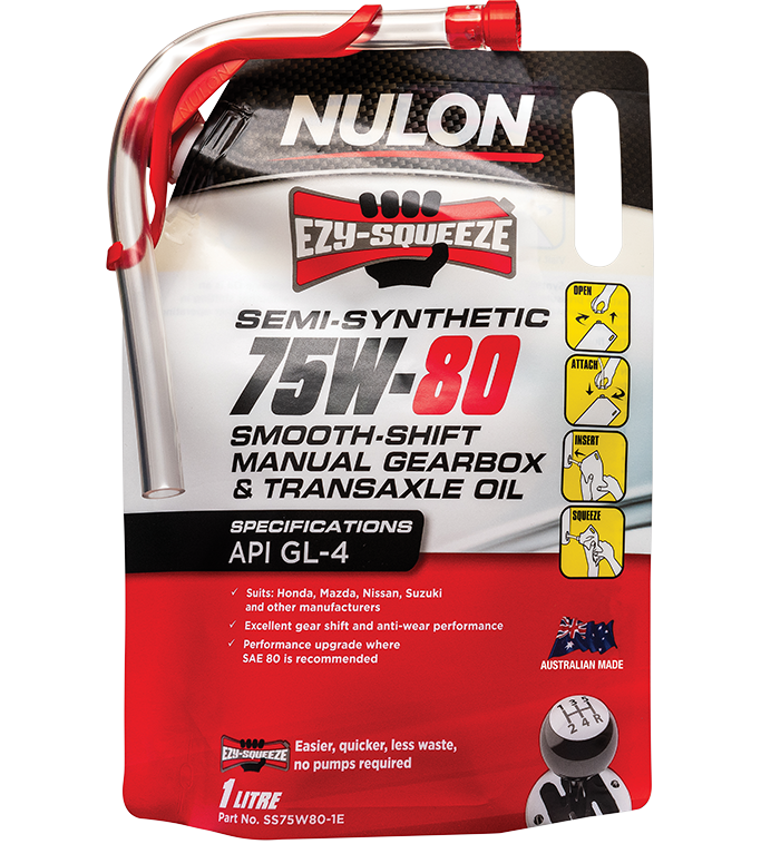 Semi Synthetic 75W-80 Smooth Shift Manual and Transaxle Oil - Nulon 1L