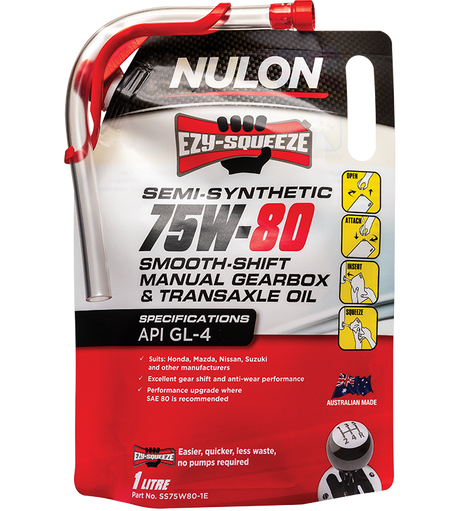 Semi Synthetic 75W-80 Smooth Shift Manual and Transaxle Oil - Nulon | Universal Auto Spares