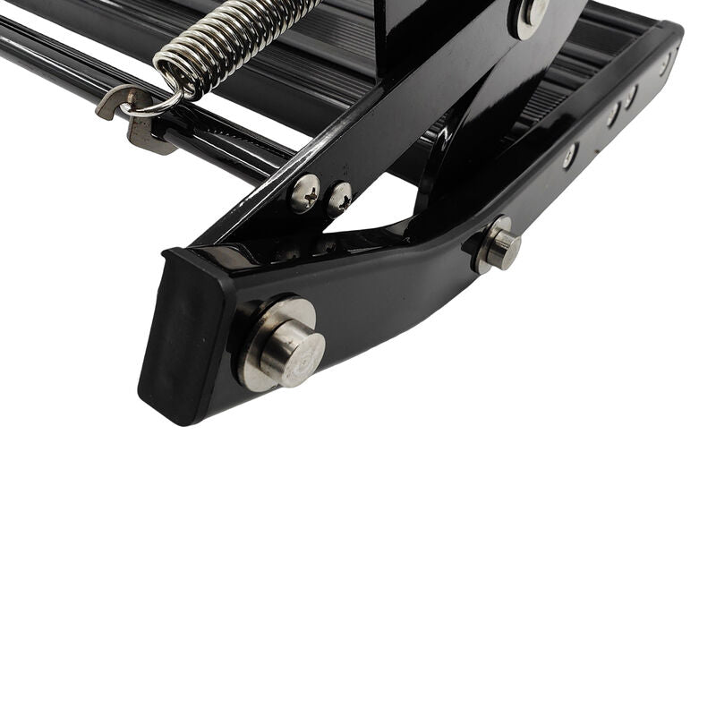 Single Caravan Step With Screws Kit Aluminium Black Pull Out Folding 550mm Fit For RV STEP-002 - Machter