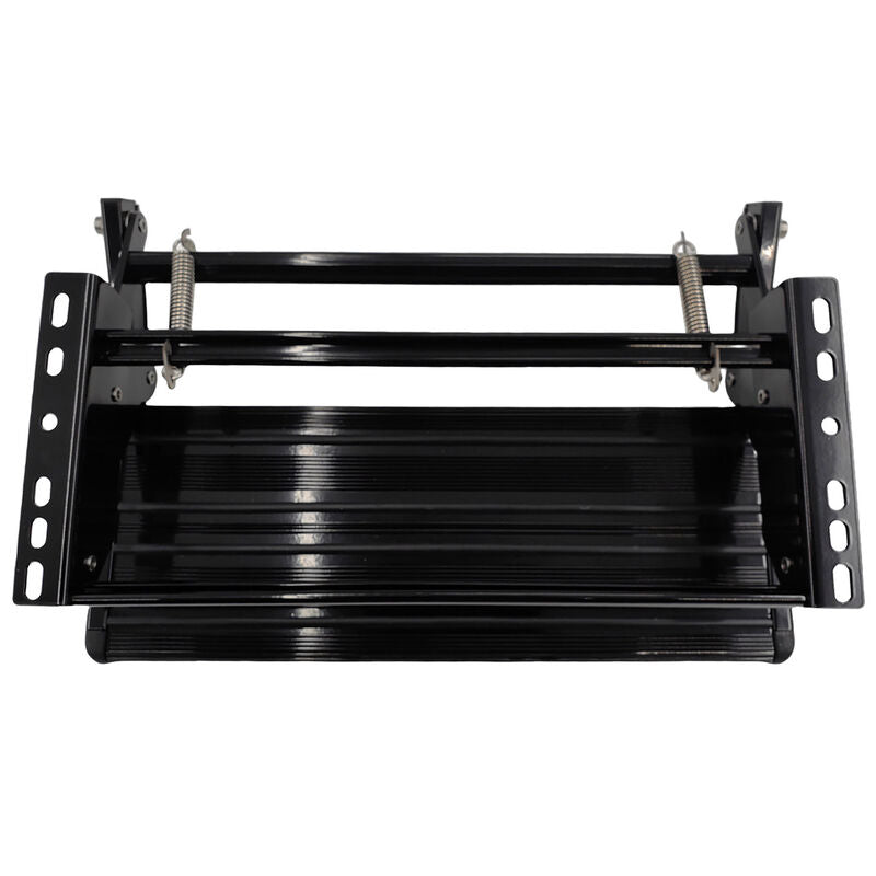 Single Caravan Step With Screws Kit Aluminium Black Pull Out Folding 550mm Fit For RV STEP-002 - Machter