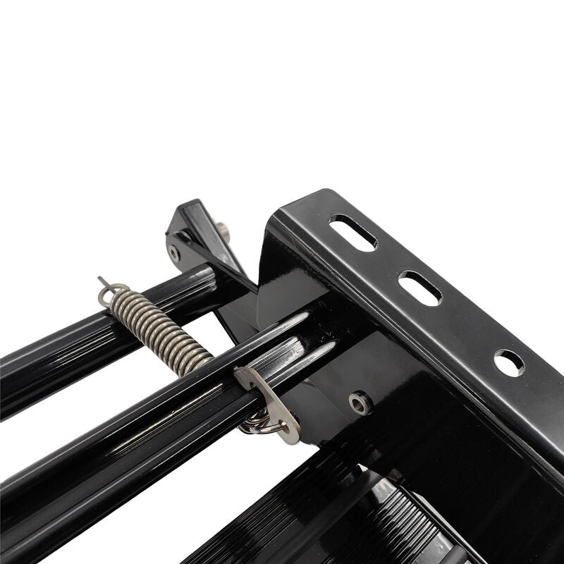 Single Caravan Step With Screws Kit Aluminium Black Pull Out Folding 550mm Fit For RV STEP-002 - Machter