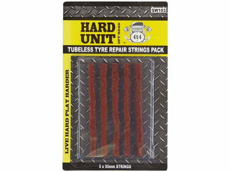 Tyre Strings 4" Brown Set Of 5 - HARD UNIT