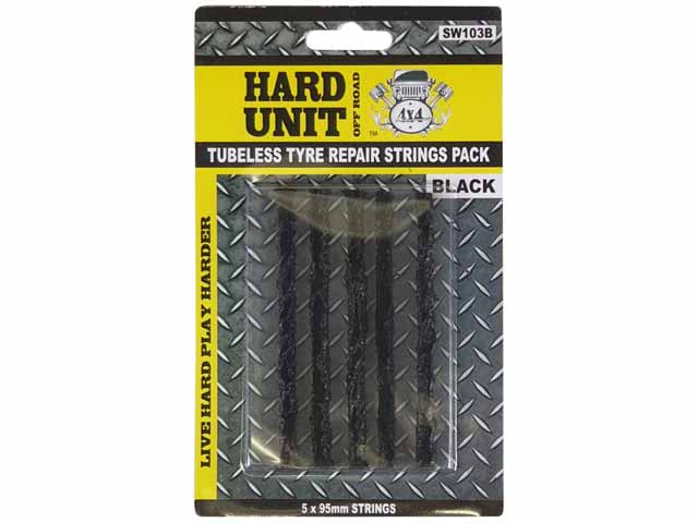 Tyre Strings 4" Black Set Of 5 - HARD UNIT