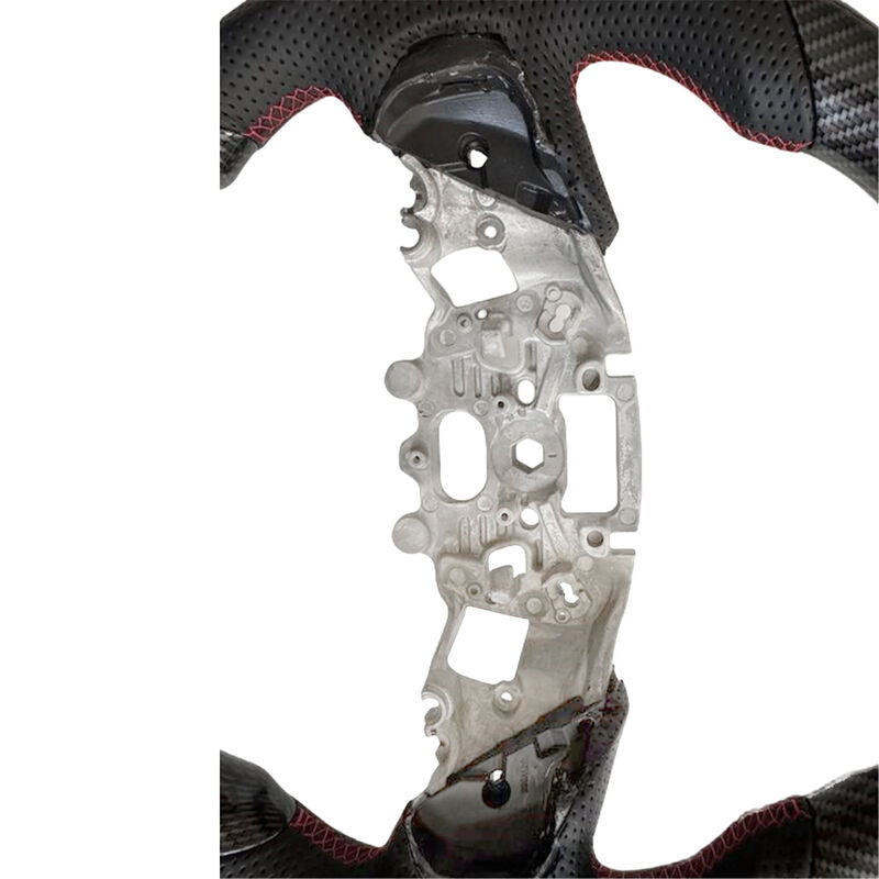 Carbon Fiber Steering Wheel Red Strip Fit For Ford Ranger Raptor RA 05/2022-2025 SWHEEL-FD002 - Machter