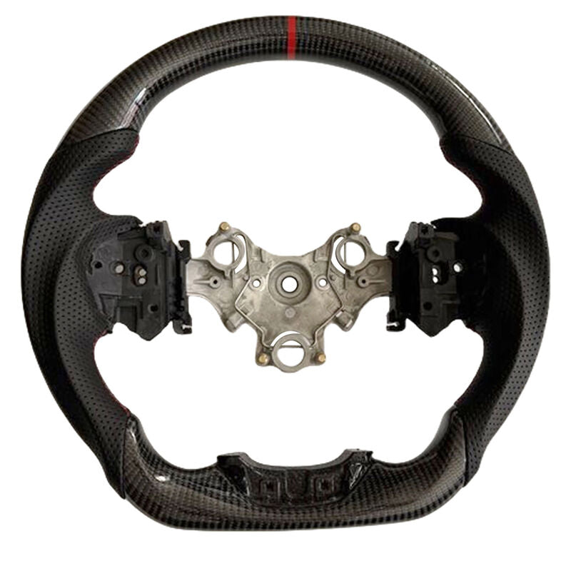 Carbon Fiber Steering Wheel Red Strip Fit For Isuzu D-Max RG 3.0L Diesel 07/2020-2024 SWHEEL-IS002 - Machter