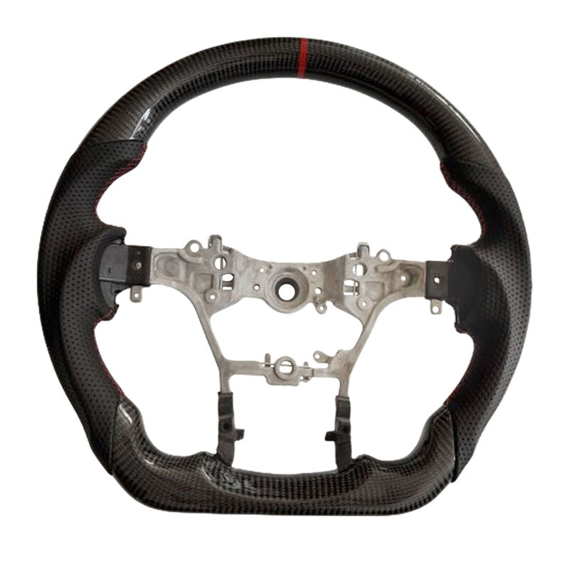 Carbon Fiber Steering Wheel Red Strip Fit For Toyota Hilux Revo SR N80 2015-2022 SWHEEL-TA002 - Machter