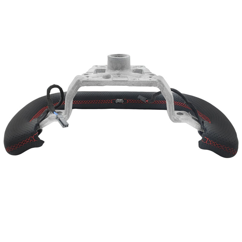 Carbon Fiber Yoke Steering Wheel Red Strip Fit For Tesla Model 3 Highland 2023-2025 SWHEEL-TSL001 - Machter