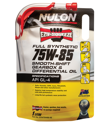 Full Synthetic 75W-85 Manual Gearbox and Transaxle Oil - Nulon 1L