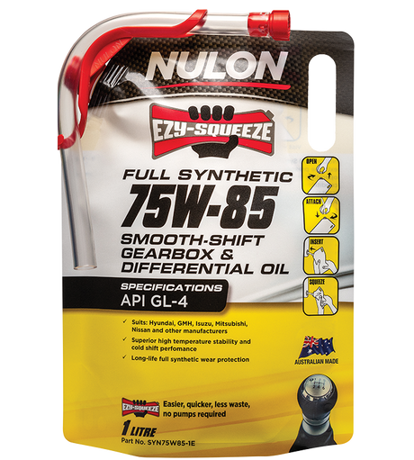 Full Synthetic 75W-85 Manual Gearbox and Transaxle Oil - Nulon | Universal Auto Spares
