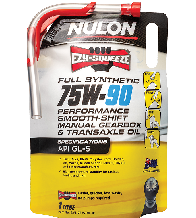 Full Synthetic 75W-90 Performance Manual, Transaxle Oil - Nulon 1L