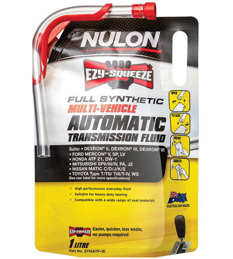 Full Synthetic Multi Vehicle Automatic Transmission Fluid - Nulon 1L