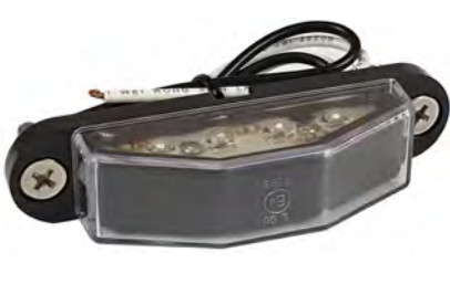 4 LED License Plate Lamp Tralier 12/24 Volt - AutoKing