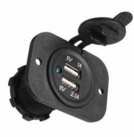 Indash Mount Charging Station 12 & 24V - AUTOKING | Universal Auto Spares