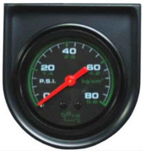 Oil Pressure Mechanical Gaugee 0-80 PSI/5.6 kg/cm 72" - TRISCO