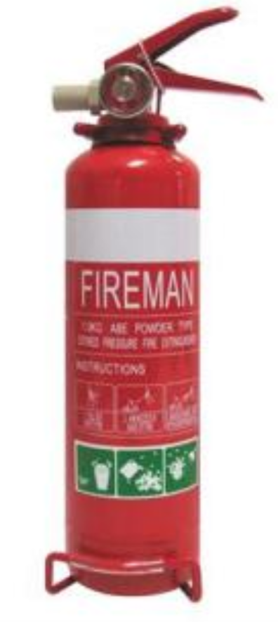 Fire Extinguisher 0.6kg ABE Powder Type Stored Pressure - BFI