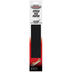 5 Sheets Speed File Paper Stick-On 120 Grit - Motospray