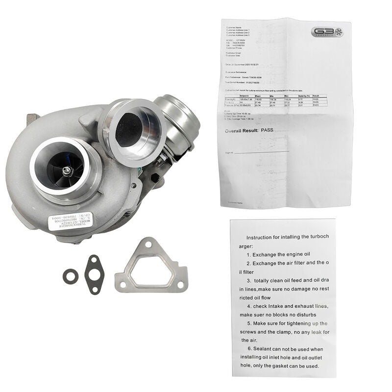 Turbocharger With Gaskets GT1852V Fit For Mercedes Sprinter 211 CDI 311 CDI 411 CDI 213 CDI 313 CDI 413 CDI A6110960899 2000-2006 TBCM-BEN001 - Machter
