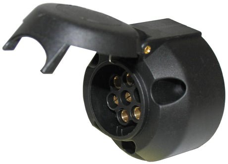 Trailer Connector Round Plastic Female Socket 7 Pin - AUTOKING