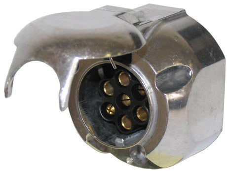 Trailer Connector Round Metal Female Socket 7 Pin - AUTOKING
