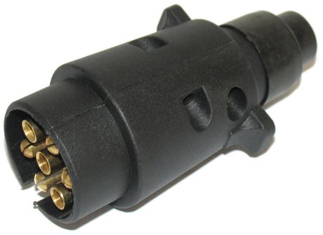 Trailer Connector Round Plastic Male Plug 7 Pin ABS Housing - AUTOKING