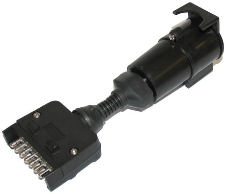 Trailer Connector Flat Plug & Socket 7 Pin ABS Housing - AUTOKING