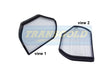 Cabin Filter Fits Mercedes W202/210/220, Chrysler X-Fire RCA105P TCF105 - Transgold | Universal Auto Spares