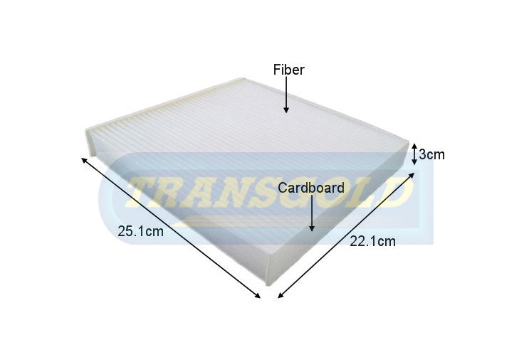 Cabin Filter Fits Hyundai Sonata/ Sante FE WACF0050 TCF146 - Transgold | Universal Auto Spares
