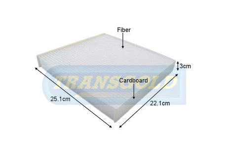 Cabin Filter Fits Hyundai Sonata/ Sante FE WACF0050 TCF146 - Transgold | Universal Auto Spares