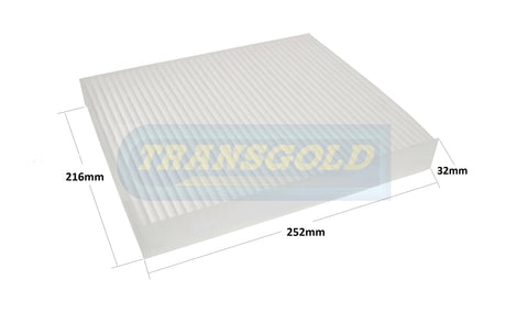 Cabin Filter Fits Audi / VW WACF5319 TCF191 - Transgold | Universal Auto Spares