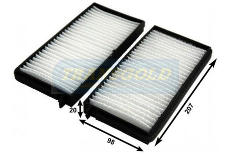 Cabin Filter Fits Ssangyong Stavic 6/13-on TCF304 - Transgold | Universal Auto Spares