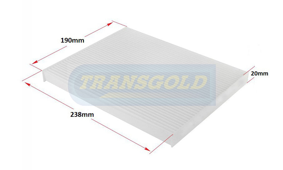 Cabin Filter Fits Hyundai / Kia WACF0223 TCF346 - Transgold | Universal Auto Spares