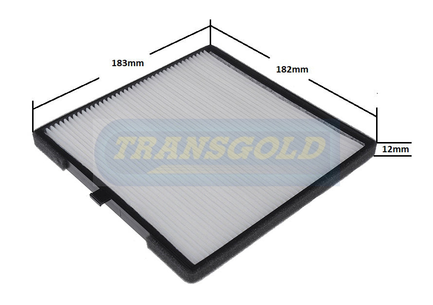 Cabin Filter Fits Kia Picanto WACF0242 (TA) TCF351 - Transgold | Universal Auto Spares