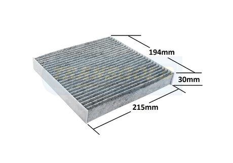 Cabin Filter Fits Jag F-pace X761, Lexus ES AVV60 RCA370C TCF370 - Transgold | Universal Auto Spares
