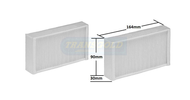 Cabin Filter Fits BMW X3 01/11 To 08/17 WACF0173 TCF398 - Transgold | Universal Auto Spares