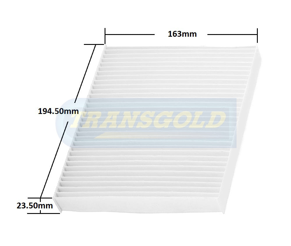 Cabin Filter Fits Suzuki Celerio 1.0ltr 2014 On RCA408P TCF408 - Transgold | Universal Auto Spares