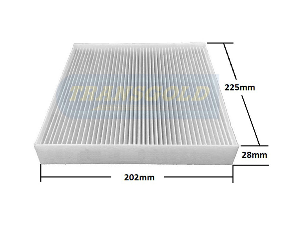 Cabin Filter Fits Nissan Juke F15 06/10 On, Leaf ZE0 11/10- 12/14 WACF0303 TCF416 - Transgold | Universal Auto Spares