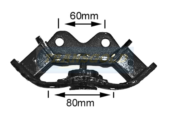 Engine Mount Fits Mitsubishi Galant / Lancer 1977-85 Rear TEM0520 - Transgold