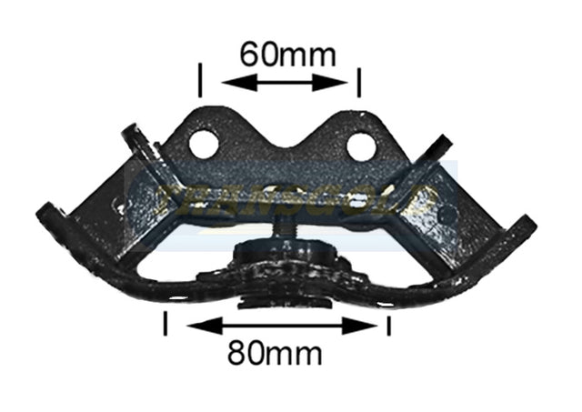 Engine Mount Fits Mitsubishi Galant / Lancer 1977-85 Rear TEM0520 - Transgold