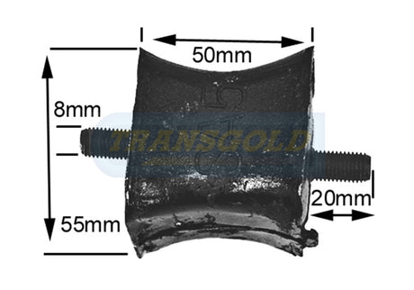 Engine Mount Fits Honda Accord 82-83 - Front TEM0568 - Transgold