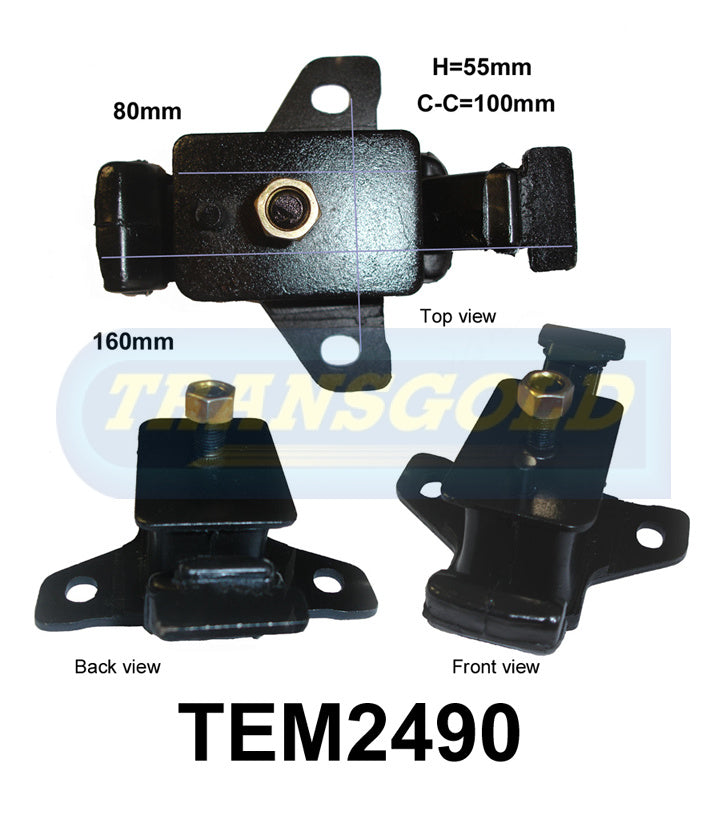 Engine Mount Fits Toyota Hilux KUN16/26R F-LH/RH 05-ON TEM2490 - Transgold