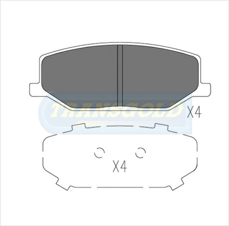 Brake Pads Front Fits Holden Drover 85-87, Suzuki Sierra 83-94 TG0403N - Transgold | Universal Auto Spares