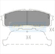 Brake Pads Rear Fits Toyota Supra '85-92, Corona Avanti, Cressida Gl TG0413N - Transgold | Universal Auto Spares