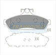 Brake Pads Front Fits Holden Commodore,Toyota Lexcen All Models TG1085N - Transgold | Universal Auto Spares