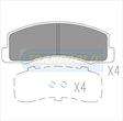 Brake Pads Front Fits Holden Apollo, Toyota TG1110N - Transgold | Universal Auto Spares