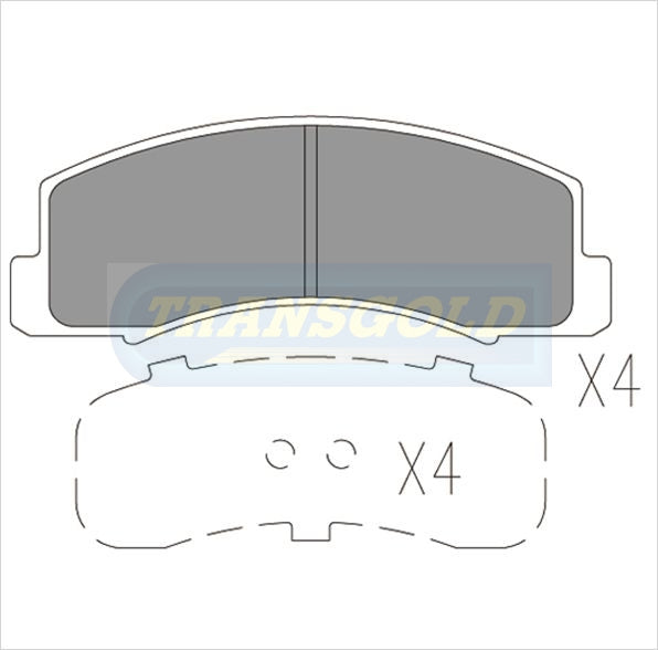Brake Pads Front Fits Holden Apollo, Toyota TG1110N - Transgold | Universal Auto Spares