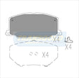Brake Pads Front Fits Toyota Camry Sv21& V6, Celica Coupe 2.2 91-94, Corona TG1129N - Transgold | Universal Auto Spares