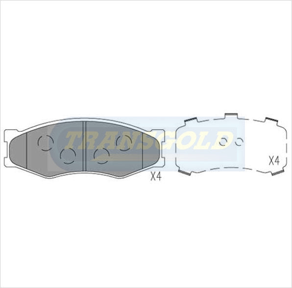 Brake Pads Front Fits Nissan Bluebird U11 85-88 TG1140N - Transgold | Universal Auto Spares
