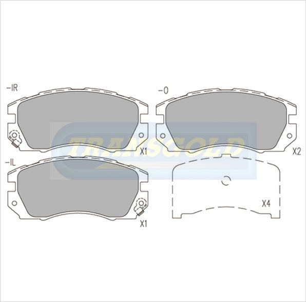 Brake Pads Front Fits Subaru Liberty, Legacy TG1219N - Transgold | Universal Auto Spares