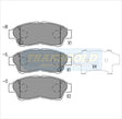Brake Pads Front Fits Toyota Wide Body Camry, Apollo TG1267N - Transgold | Universal Auto Spares