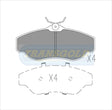 Brake Pads Front Fits Range Rover 95-On TG1336N - Transgold | Universal Auto Spares